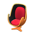 Artsy chair|Red Seat color Orange