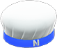 Blue cook cap with logo