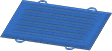Blue exercise mat