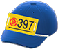 Blue market auctioneer's cap