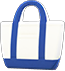 Blue simple tote bag