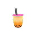 Boba mango tea