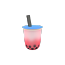 Boba strawberry tea