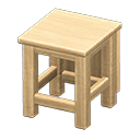 Box-shaped seat|Light wood