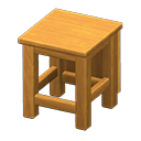 Box-shaped seat|Natural wood