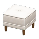 Boxy stool|White