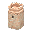 Castle tower|None Emblem Pink-beige