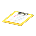 Clipboard|To-do list Paper Yellow