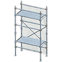 Construction scaffolding|White Plastic sheet