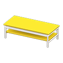Cool low table|Yellow Tabletop color White