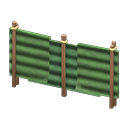 Corrugated iron fence|Green