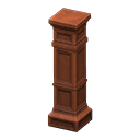 Decorative pillar|Wooden