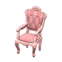 Elegant chair|Pink roses Fabric Pink
