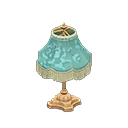 Elegant lamp|Blue roses Fabric Light brown