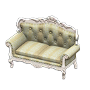 Elegant sofa|White with stripe Fabric White