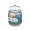 Glass jar|White label Label Yarn