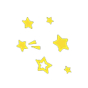 Glow-in-the-dark stickers|Stars Variation