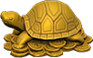 Gold turtle figurine