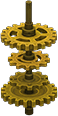 Golden gear tower