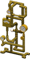 Golden meter and pipes