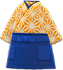 Golden yellow zen uniform