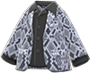 Gray python-print jacket
