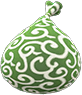Green furoshiki bag