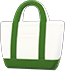 Green simple tote bag