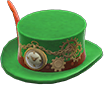 Green steampunk hat