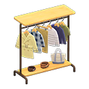 Hanging clothing rack|Light wood