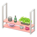 Hanging shelves|Pink