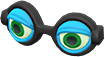 Light blue silly glasses