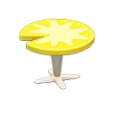 Lily-pad table|Yellow