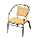 Metal-and-wood chair|Light wood