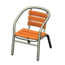 Metal-and-wood chair|Natural wood