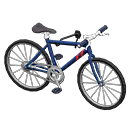 Mounted mountain bike|Navy blue