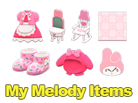 My Melody Items
