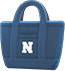 Navy blue logo tote bag