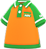 Orange shop uniform shirt