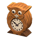 Owl clock|Natural wood