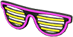 Pink & yellow neon shades