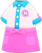Pink fast-food uniform