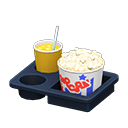 Popcorn snack set|Vivid colors Popcorn bucket Salted & orange juice