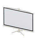 Projection screen|White