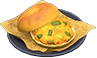 Pumpkin bagel sandwich