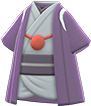 Purple Edo-period merchant outfit