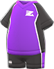 Purple athletic outfit