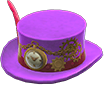 Purple steampunk hat