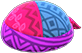 Purple tropical turban