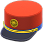 Red conductor's cap